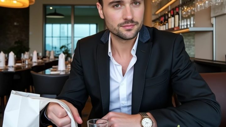 Mein Freund verlangte meine Karte, um die Rechnung in einem Restaurant zu bezahlen.