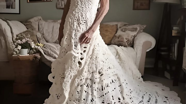 Liebe, die von der Zeit genäht wurde: Mein Mann hat mir ein Hochzeitskleid gestrickt, als ich 70 war