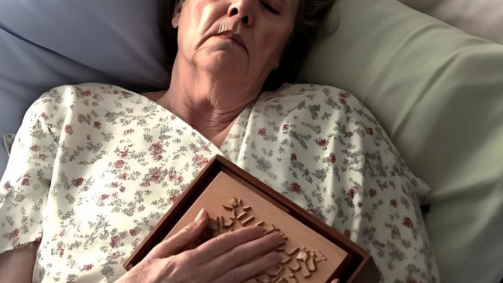 Meine sterbende Nachbarin bat mich, dringend vorbeizukommen – als ich ankam, sagte sie mir, ich solle eine Holzkiste aus ihrer Schublade holen und sie öffnen