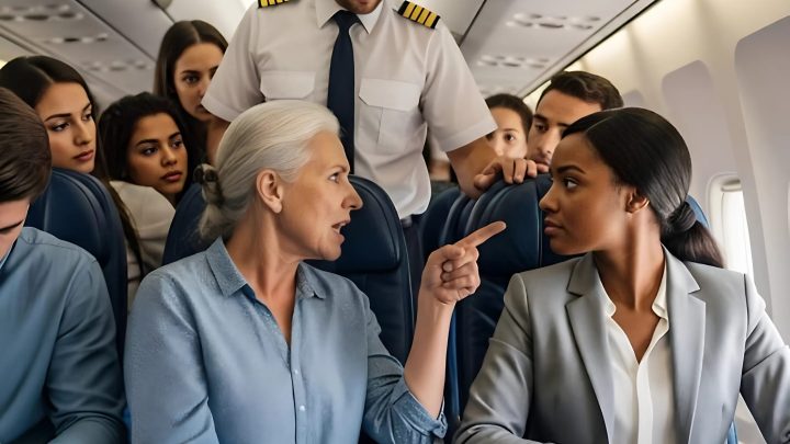 Die Mutter verlangt, dass der schwarze Passagier seinen Platz freigibt – was der Pilot dann tat, schockierte alle.