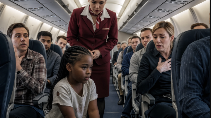 „Ein 12-jähriges schwarzes Mädchen aus einer bescheidenen Familie rettete einen Millionär an Bord eines Flugzeugs… Aber was er ihr zuflüsterte, brachte sie zum Weinen…“