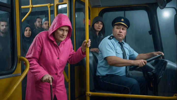 Der Busfahrer hat eine 80-jährige Frau aus dem Bus geworfen, weil sie keine Fahrkarte bezahlt hatte.