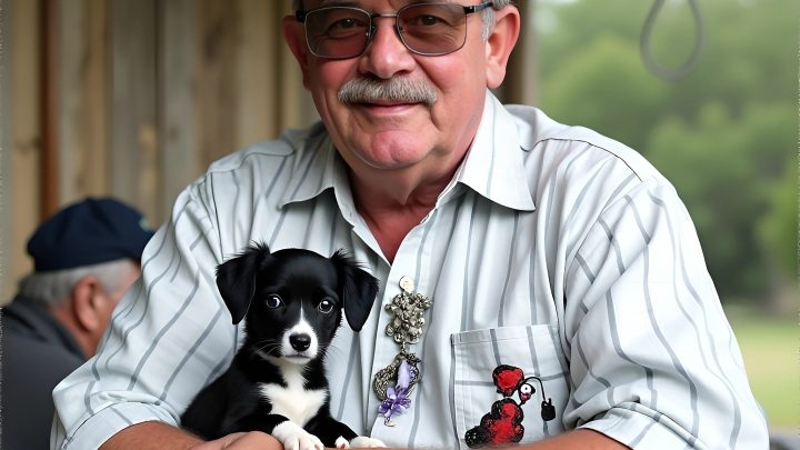 EINZELNER 91-JÄHRIGER MANN RETTET EINEN WELPEN, OHNE ZU WISSEN, DASS DIESER IHN BALD RETTEN WIRD