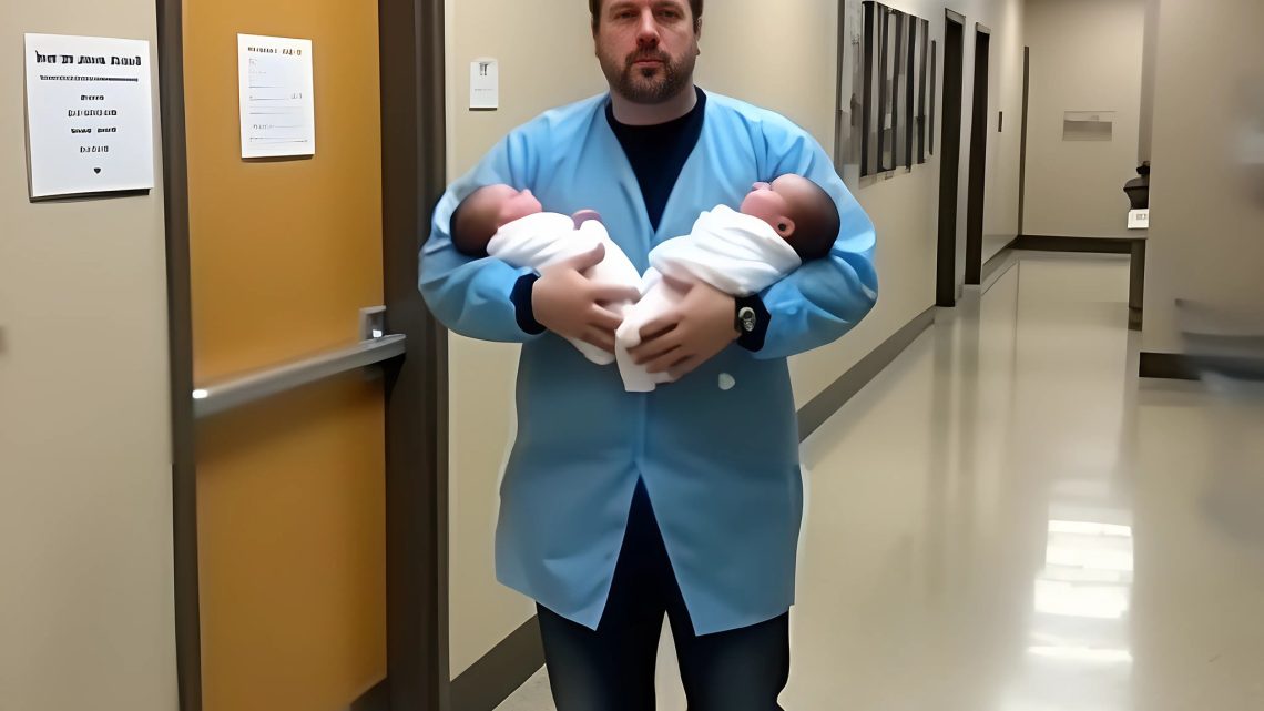 Ich sah plötzlich meinen Mann in einem luxuriösen Anzug, der mit zwei Babys auf dem Arm aus der Entbindungsstation kam.