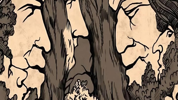 Ein Rätsel, das eine Illusion ist. Wie viele Gesichter sehen Sie auf dem Bild?