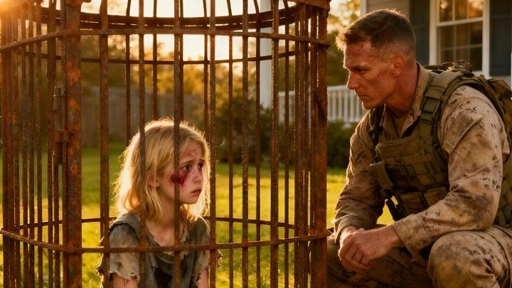 Nach 15 Monaten im Ausland kehrte ein Soldat nach Hause zurück und erwartete Umarmungen und Gelächter. Stattdessen fand er Stille vor – und ein leises Geräusch, das aus dem Schuppen im Hinterhof kam. Was hinter dieser Holztür auf ihn wartete, veränderte sein Leben für immer.