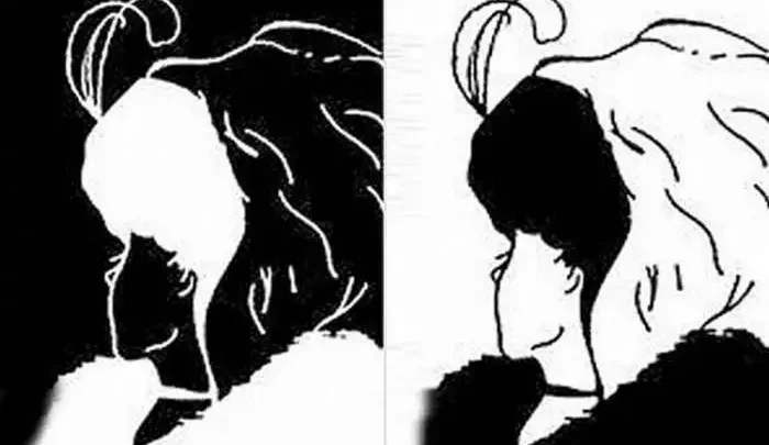 Eine optische Täuschung, die vom Alter abhängt. Was sehen Sie?