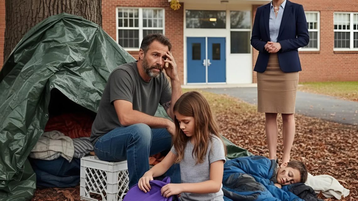 Als ich bemerkte, dass Lily wieder ihr Mittagessen versteckte, beobachtete ich sie still – bis sie jemandem, der hinter unserer Schule wohnte, zuflüsterte: „Papa … ich habe Essen mitgebracht.“ Bei diesem Anblick blieb mir das Herz stehen. Ich beruhigte mich, nahm mein Handy … Und was dann geschah, veränderte alles.