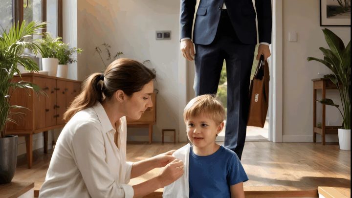 Der Millionärsvater kam früher als gewöhnlich nach Hause und fand seinen Sohn verletzt vor.