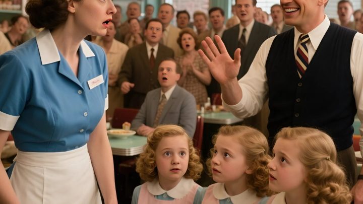 Eine Kellnerin hungerte sich ein Jahrzehnt lang aus, um vier Waisenmädchen zu ernähren – zwölf Jahre später wurde sie kalt, als ein schwarzer SUV vor ihrem Haus hielt.