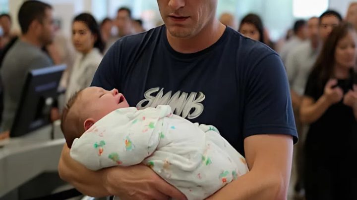 Verwitweter Vater wurde daran gehindert, mit seinem Baby an Bord eines Fluges zu gehen, doch dann veränderte eine ältere Frau alles.