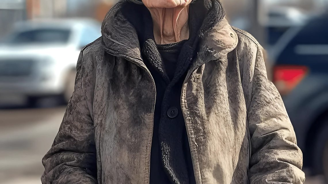 Eine ältere obdachlose Frau bat mich, sie zur Kirche zu bringen – drei Tage später klopfte sie an meine Tür, gekleidet in einen luxuriösen Mantel von Gucci.