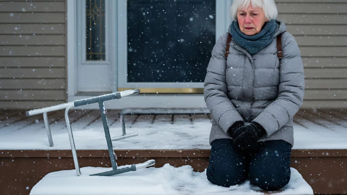 Ich bin fünf Stunden durch den Schnee gelaufen, um meinen neugeborenen Enkel zu sehen – mein Sohn hat mir die Tür vor der Nase zugeschlagen.