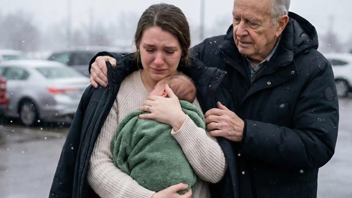 Ich gab einer frierenden jungen Mutter den Mantel meiner verstorbenen Frau – eine Woche später klopften zwei Männer an meine Tür und erzählten mir die Wahrheit.
