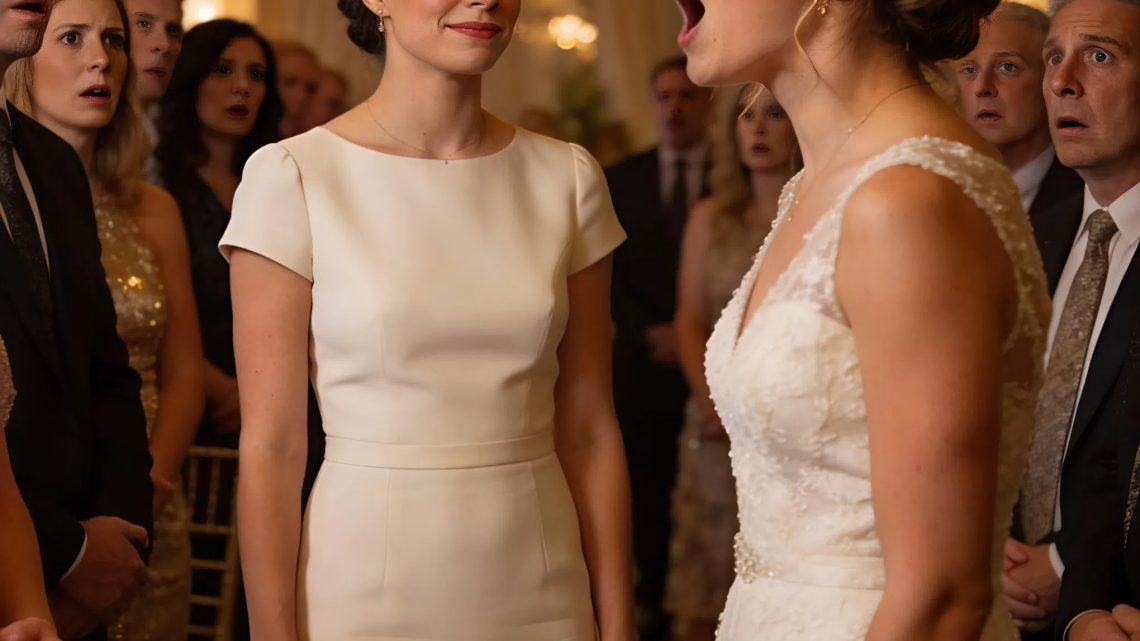 „Sie belügt alle“, schrie meine Schwester mitten während der Hochzeit. „Sie ist überhaupt keine erfolgreiche Anwältin.“ Der ganze Saal erstarrte. Ich lächelte und holte mein Handy heraus. „Du hast recht“, sagte ich ruhig. „Ich bin keine Anwältin.“ Allen stockte das Herz. „Ich bin die Besitzerin dieser Anwaltskanzlei.“ Die Luft wurde dick. Und das war nur der Anfang von allem, was meine Schwester verlieren würde.