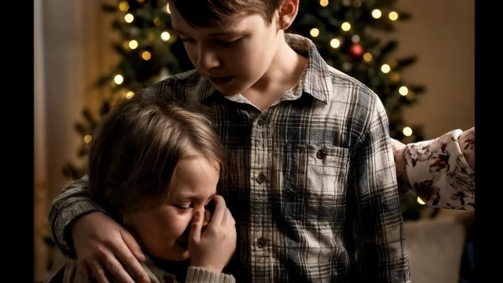 In der Weihnachtsnacht starrte meine Schwiegermutter meine sechsjährige Tochter an und sagte kalt: