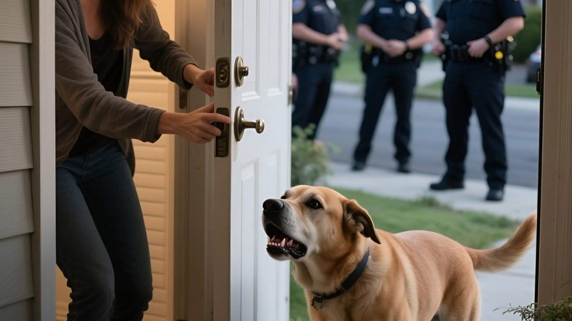 Mein Hund ließ mich unter keinen Umständen das Haus verlassen – eine Stunde später rief die Polizei an und gab mir eine Warnung, die mir das Blut in den Adern gefrieren ließ.