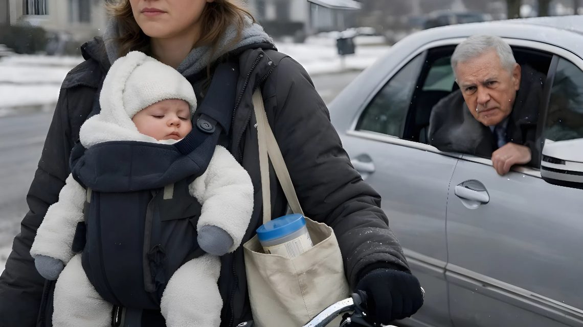 Mein Großvater sah mich mit meinem Neugeborenen in der Kälte stehen und fragte: „Habe ich dir nicht ein Auto geschenkt?“
