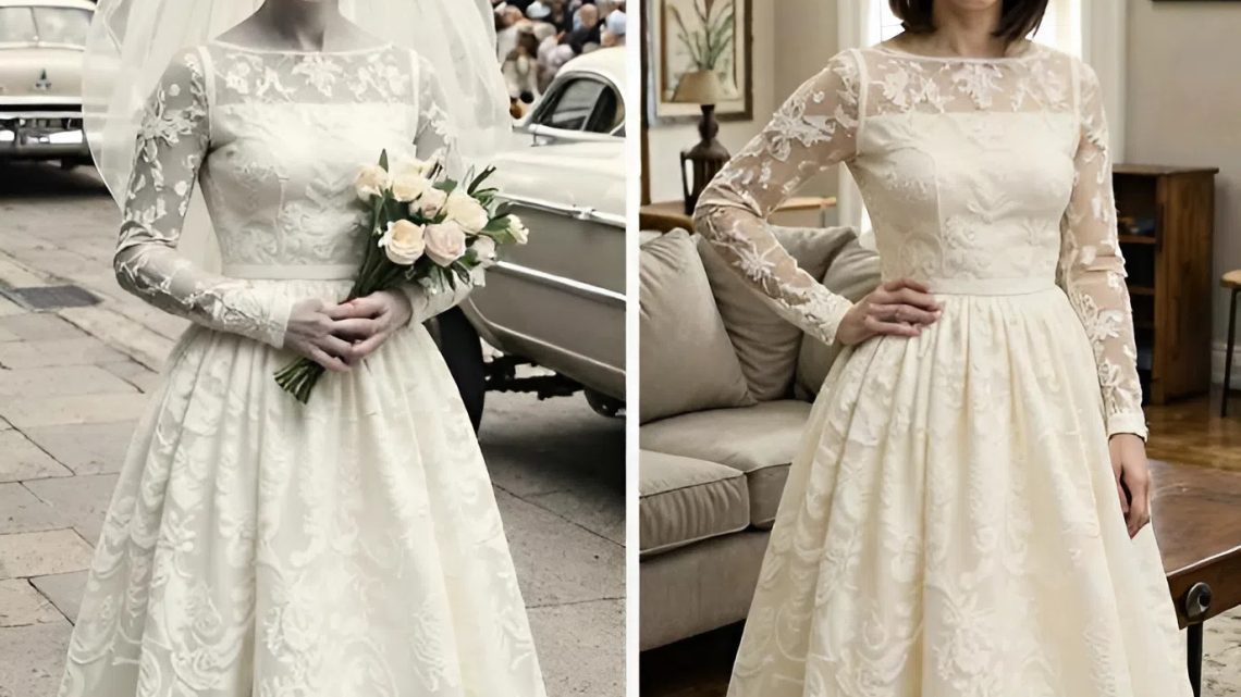 Ich beschloss, zu Ehren meiner Großmutter ihr Hochzeitskleid zu tragen – doch als ich es umändern ließ, fand ich einen versteckten Zettel, der die Wahrheit über meine Eltern enthüllte