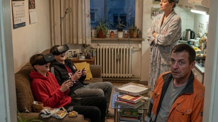 Er glaubte, dass nur er diese Familie über Wasser hielt – bis ein einziger Blick in sein Wohnzimmer ihm schmerzhaft zeigte, welchen Platz er dort wirklich hatte… 💔