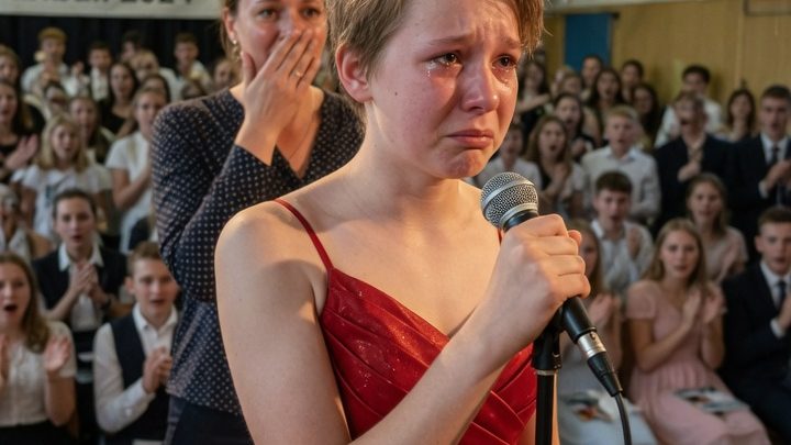 Mein Sohn erschien beim Abiball in einem roten Kleid — doch als alle erfuhren, warum er es trug, verstummte der ganze Saal
