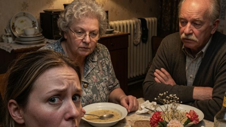 „Dein Platz ist in der Küche“, sagte mein Mann vor seinen Eltern — und plötzlich erkannte ich, wem ich wirklich geheiratet hatte