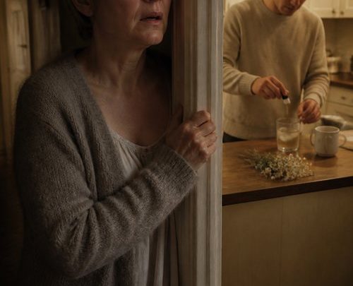 Ich war fast sechzig, mein Mann war dreißig Jahre jünger als ich: Sechs lange Jahre brachte er mir jeden Abend ein Glas Wasser ans Bett — bis ich eines Nachts sah, was er heimlich hineintropfte