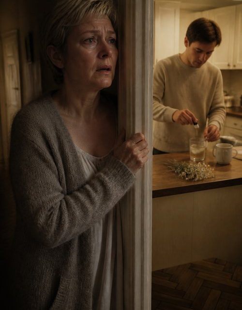 Ich war fast sechzig, mein Mann war dreißig Jahre jünger als ich: Sechs lange Jahre brachte er mir jeden Abend ein Glas Wasser ans Bett — bis ich eines Nachts sah, was er heimlich hineintropfte