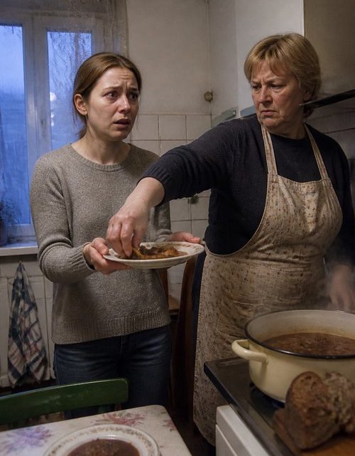 „Du gehörst nicht zu uns“, sagte ihre Schwiegermutter und legte die Fleischstücke vom Teller der Schwiegertochter zurück in den Topf