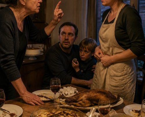 „Du bist hier nicht mehr die Hausherrin!“ — schrie die Schwiegermutter vor allen Gästen, und erst als sie den kleinen Enkel zu sich holen wollte, wagte ihr Sohn den Satz, auf den seine Frau fünf Jahre gewartet hatte