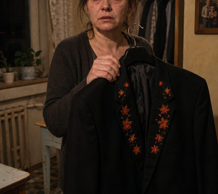 Meine Tochter verschenkte ihr Traumkleid für den Abschlussball an ein Mädchen, das sich kein Kleid leisten konnte — und als sie im alten Anzug ihres verstorbenen Vaters erschien, ließ die Schulleiterin vor Schreck ihren Becher fallen