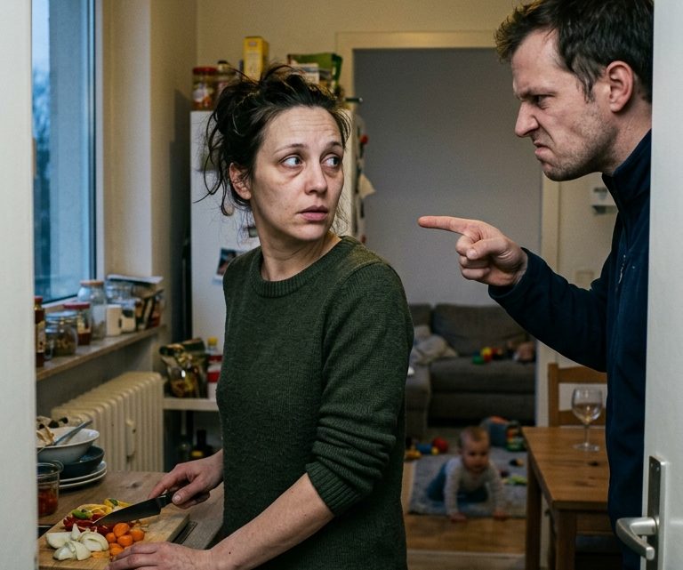 „Hör endlich auf, dich hinter der Elternzeit zu verstecken, und such dir morgen eine Arbeit“, verlangte ihr Mann — Katrin nickte nur ruhig, doch er ahnte nicht, welchen Preis er für diesen Satz zahlen würde