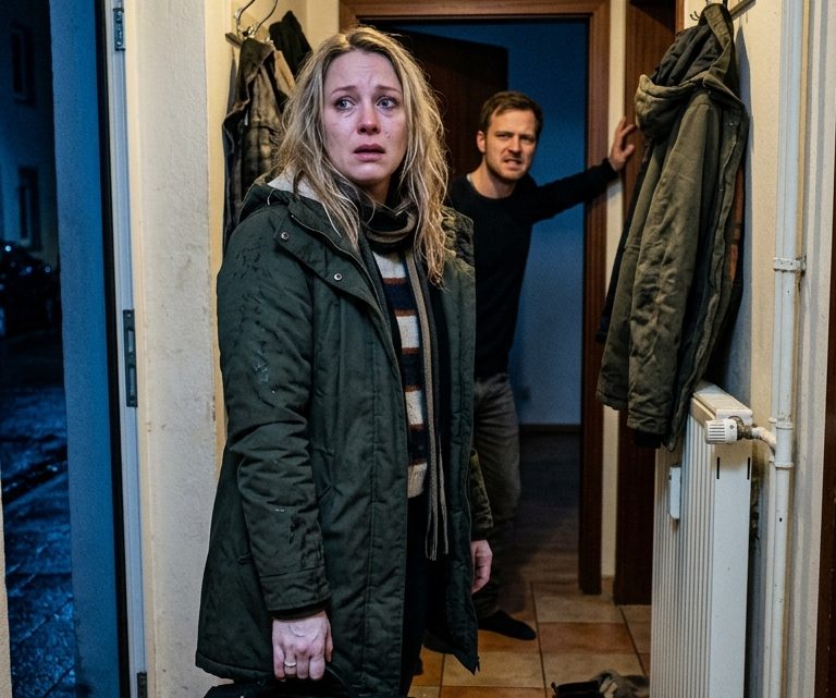 „Deine Mutter wohnt hier nicht mehr“, sagte mein Mann, als ich mit meinem Koffer vor unserer Wohnung stand — und in einer einzigen Nacht zerbrach das Leben, das ich für sicher gehalten hatte
