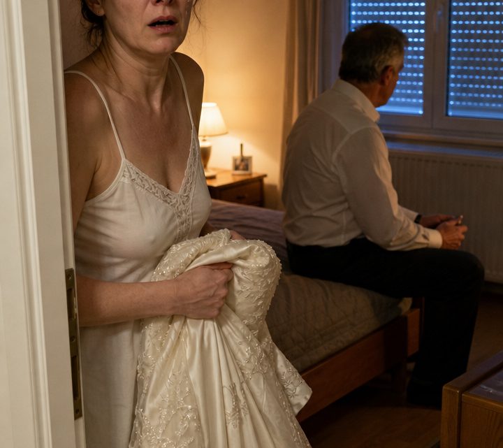 Ich heiratete den langjährigen Freund meines Vaters – doch als ich in unserer Hochzeitsnacht sah, mit wem er heimlich sprach, erstarrte ich vor Schock