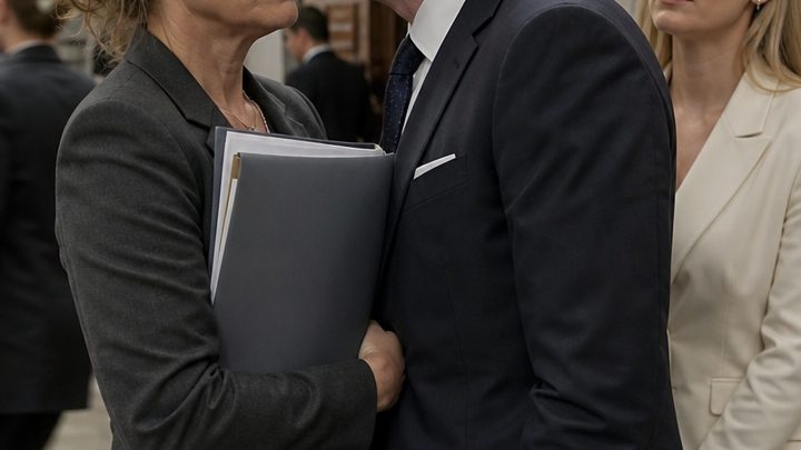 Bei unserer Scheidungsverhandlung beugte sich mein Mann mit einem selbstgefälligen Lächeln zu mir und flüsterte: „Heute nehme ich dir alles weg“ – doch wenige Minuten später verwandelten seine eigenen Lügen seinen Triumph in einen Albtraum
