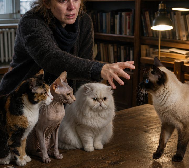 Welche dieser vier Katzen würden Sie mit nach Hause nehmen, wenn Sie sich wirklich nur für eine einzige entscheiden dürften?