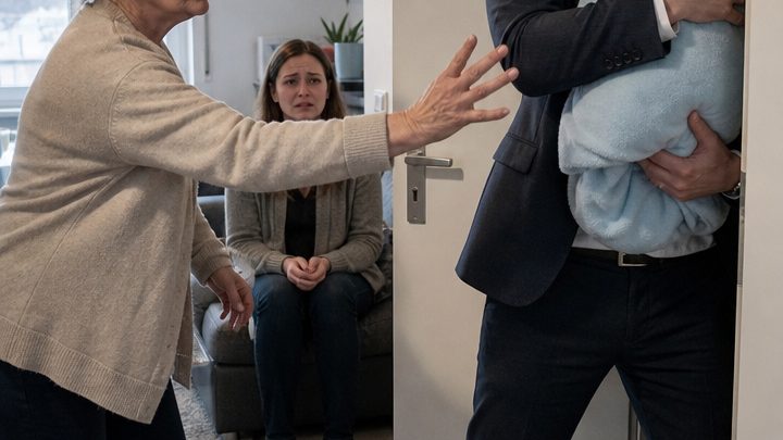 Sie kamen mit einem kleinen Bündel aus der Klinik zurück – mein Schwiegersohn strahlte vor Glück, doch meine Tochter starrte nur ins Leere, und als ich meinen Enkel nicht halten durfte, entdeckte ich im Schlafzimmer die entsetzliche Wahrheit