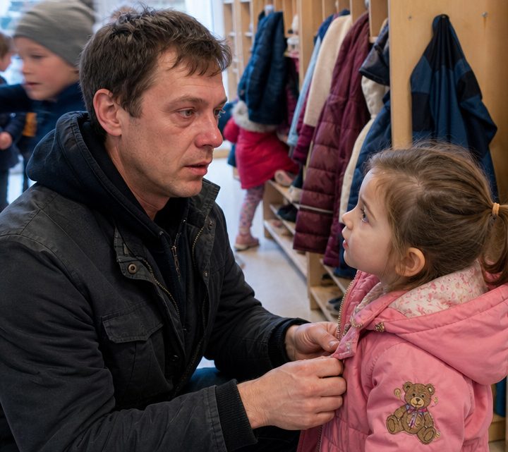 Ich holte meine fünfjährige Tochter aus der Kita ab – dann fragte sie ganz unschuldig: „Papa, warum ist mein neuer Papa heute nicht gekommen wie sonst?“