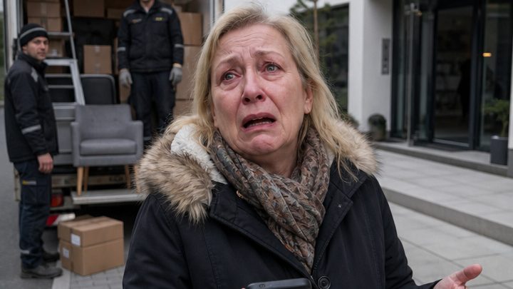 Meine Schwiegermutter hörte von unserem neuen Luxushaus, verkaufte sofort ihre Wohnung und stand mit einem Umzugswagen vor der Tür – doch als sie panisch fragte: „Wo ist der Eingang, und wo seid ihr?“, musste ich mein Lachen unterdrücken