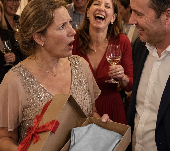 Zum zehnten Hochzeitstag schenkte mir mein Mann einen Putzlappen – doch bevor seine Schwester zu Ende lachen konnte, holte das Schicksal sie ein