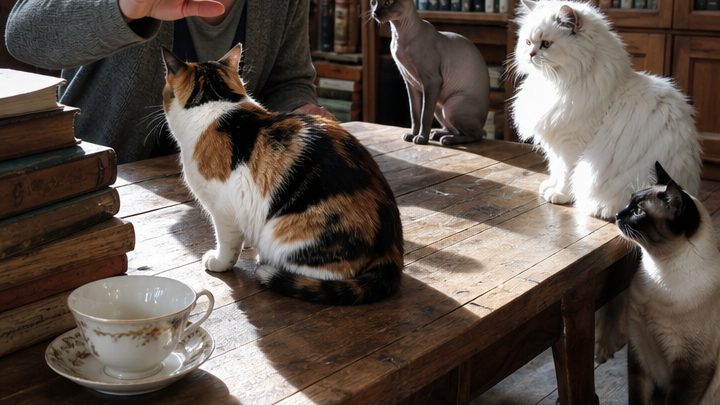 Welche dieser vier Katzen würden Sie mit nach Hause nehmen, wenn Sie sich wirklich nur für eine entscheiden dürften?