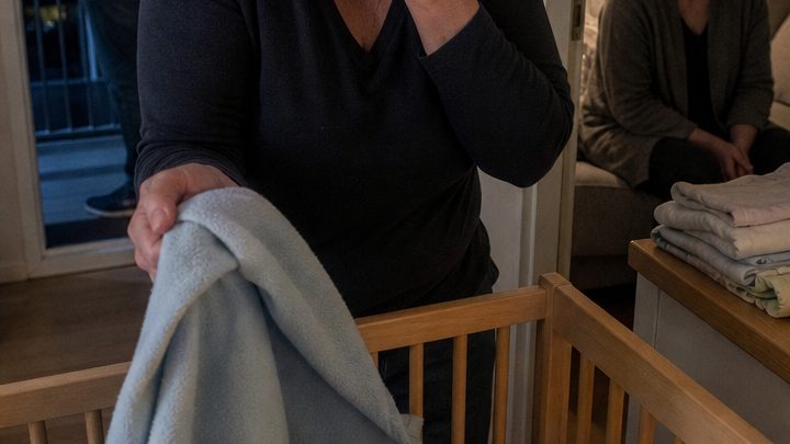 Sie kamen mit einem hellblau eingewickelten Bündel aus der Geburtsklinik zurück – doch als die Großmutter heimlich unter die Decke sah, musste sie sich den Schrei mit der Hand ersticken