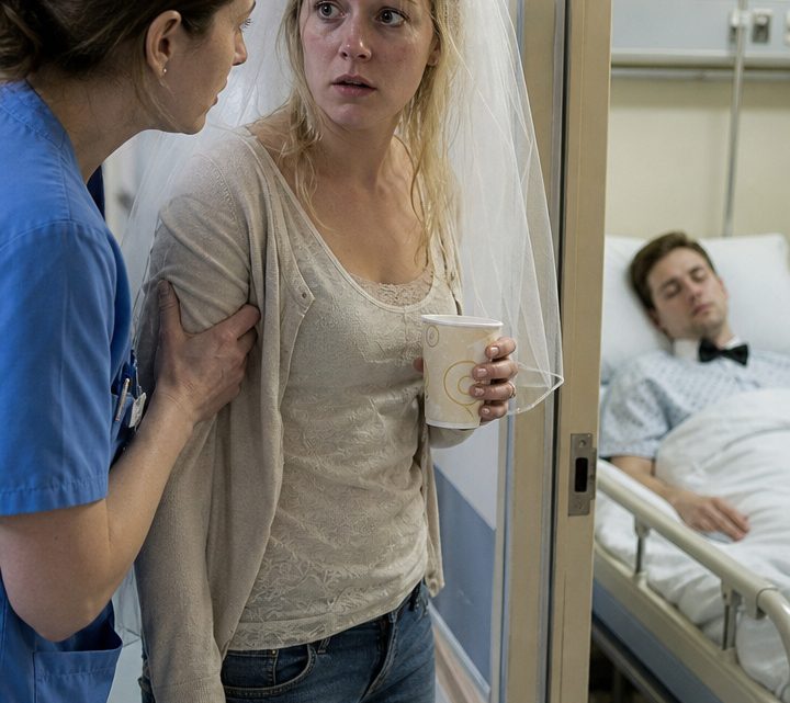 Ich heiratete meine Jugendliebe in seinem Krankenzimmer, nachdem die Ärzte ihm nur noch wenige Monate gegeben hatten – doch direkt nach unserem Ja-Wort flüsterte mir eine Pflegerin zu: „Er belügt dich … sieh unter seine Matratze.“