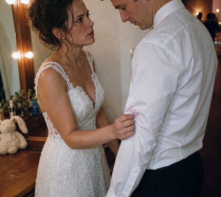 An meinem Hochzeitstag flüsterte meine siebenjährige Tochter: „Mama, sieh Papas Ärmel an – ich will keinen neuen Vater“, und plötzlich stand alles auf dem Spiel