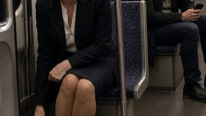 Sie schlief in der fast leeren U-Bahn ein, und ihre Beine glitten unbemerkt auseinander … Katharina hatte das Büro erst tief in der Nacht verlassen, erschöpft von Tabellen, Korrekturen und dem kalten Blick ihres Chefs. Als der Zug plötzlich bremste und sie aufschreckte, bemerkte sie ihre verrutschte Kleidung – und den fremden Mann, der ihr schweigend gegenübersaß