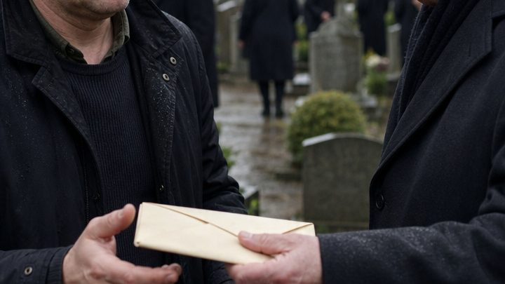 Acht Jahre lang fuhr mein Nachbar meinen blinden Vater angeblich „zu Arztterminen“ – erst nach Papas Beerdigung gab er mir einen Umschlag und sagte: „Ich habe ihm versprochen, dir zu erzählen, wohin wir donnerstags wirklich gefahren sind.“