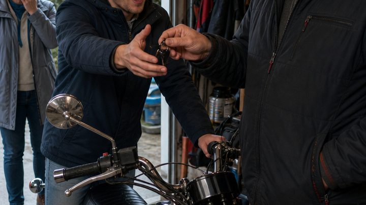 Er schenkte das Motorrad, das ihre Tochter fürs Studium gebraucht hätte, dem Sohn seines verstorbenen Bruders – und erst als er vor der verschlossenen Tür stand, begriff er, was er damit endgültig zerstört hatte
