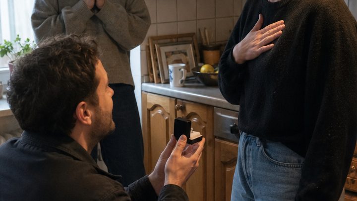 Als mein bester Freund mit einem Ring zu uns nach Hause kam, glaubte ich, er wolle mir einen Antrag machen – doch dann kniete er vor meiner Schwester nieder, und Jahre später enthüllte ein Brief die Wahrheit, die unser ganzes Leben verändert hatte